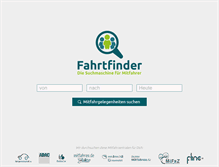 Tablet Screenshot of fahrtfinder.net